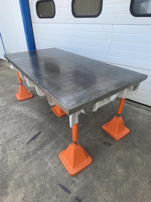 Richt- und Schweißplatte Stahlguß-Grauguß stark verrippt