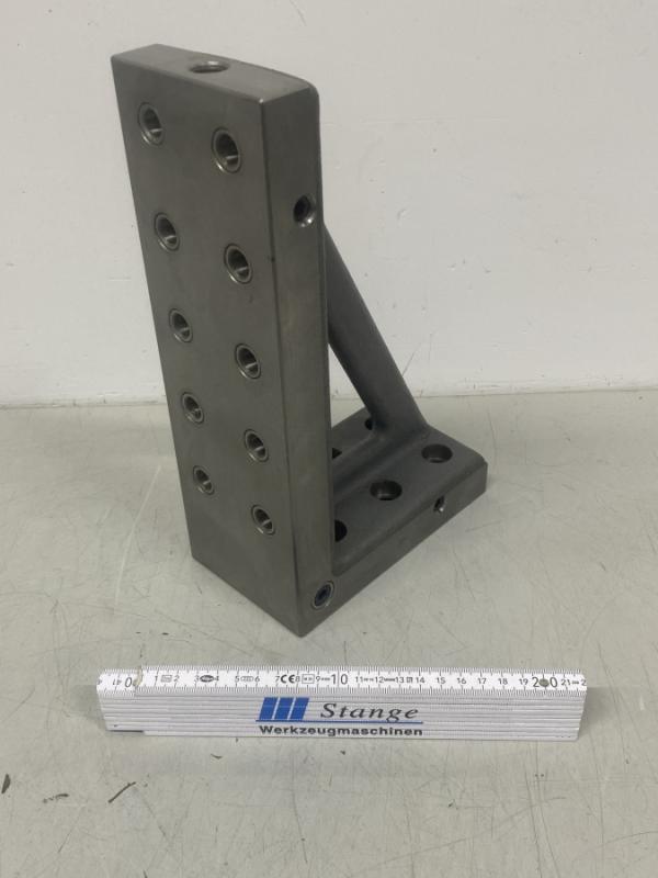 Aufspannwinkel, Winkeltisch mit Rasterbohrungen und Gewindeeinsätzen Spannturm, Präzisionswinkel