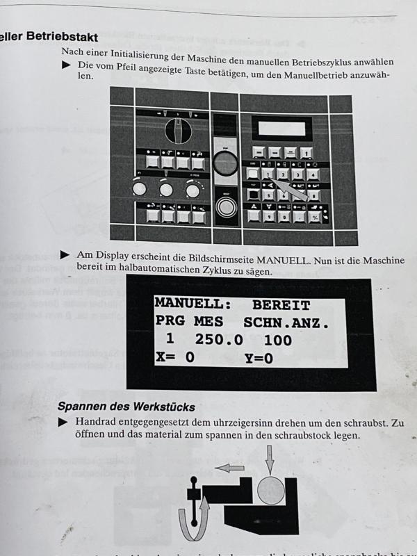 Bedienungsanleitung für Bandsägemaschine