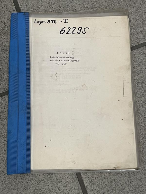 Betriebsanleitung Werkzeugvoreinstellgerät