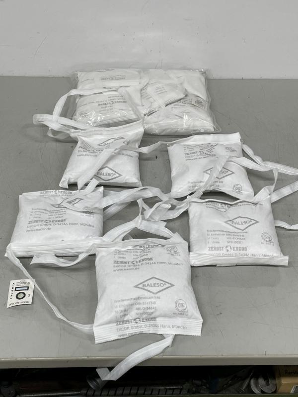 27 kg Trockenmittel zum binden von Feuchtigkeit in 16TME Beuteln, Desiccantbag nach DIN-55473-B