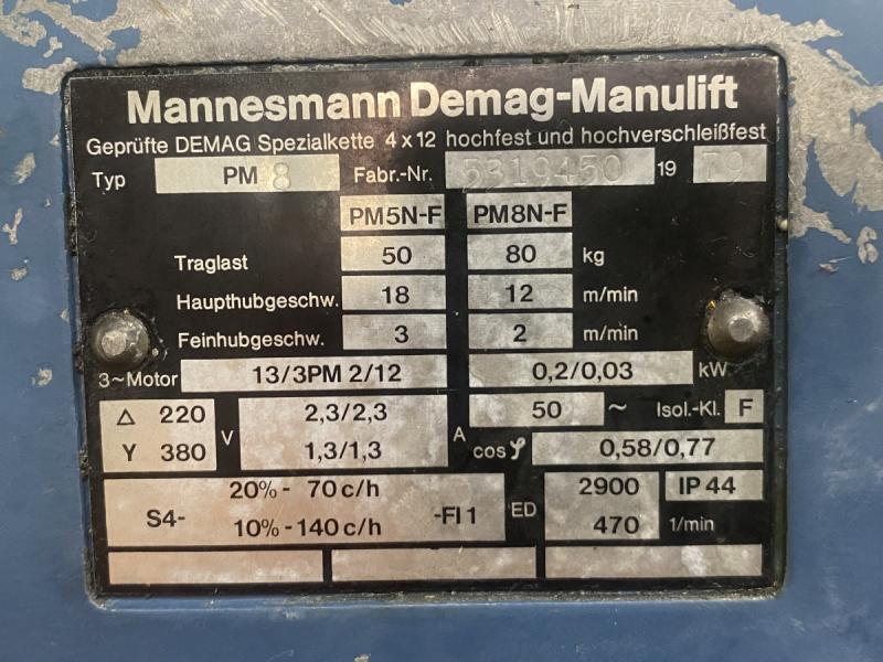 E-Kettenzug Kran E-Kettenzug Kran