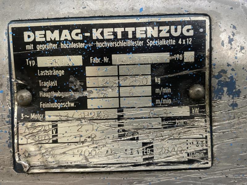 E-Kettenzug Kran