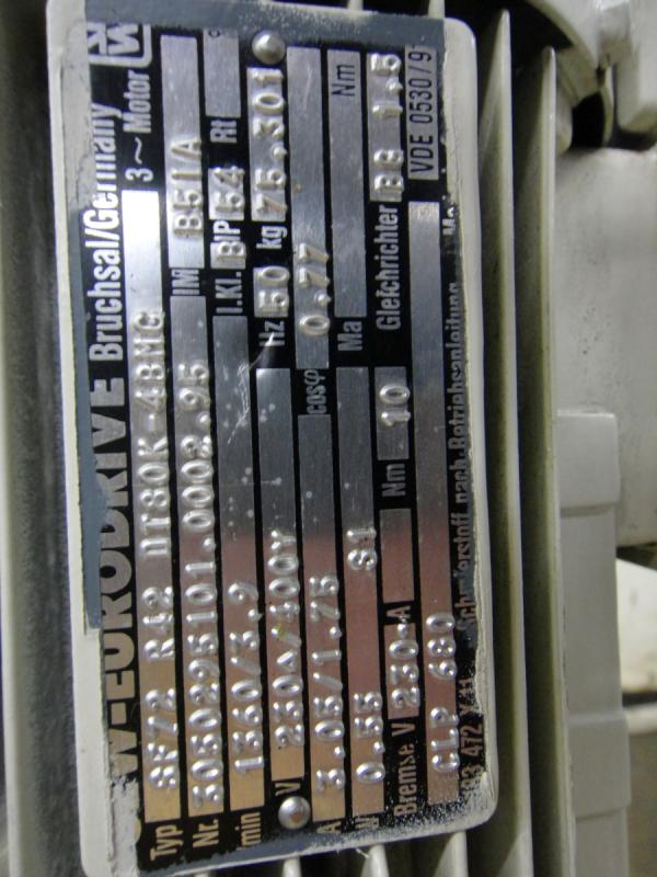 Getriebemotor mit Bremse, Elektromotor mit Bremse