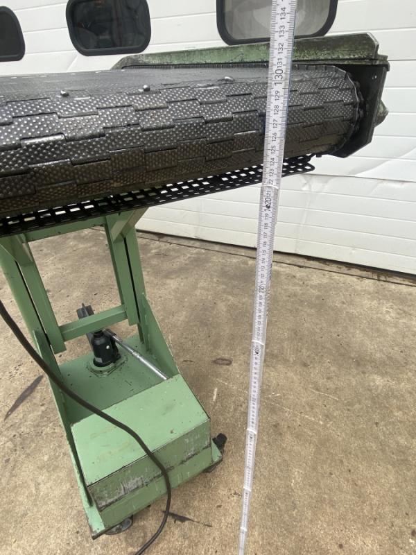 Z-Förderer, Förderband mit Metallgliederband, Metall-Gurtförderer, Bandförderer, Standförderer