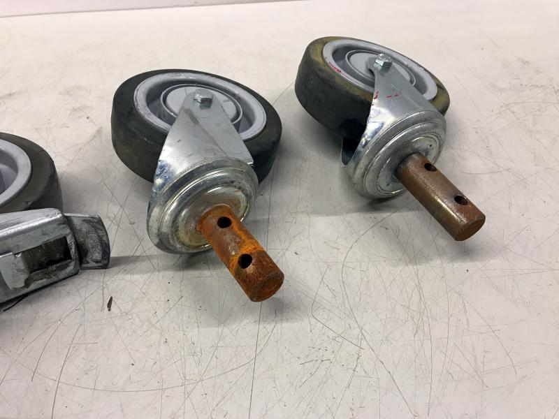 4 Stück Lenkrollen, Stammschwimmer Lenkrolle mit Bolzen Montage
