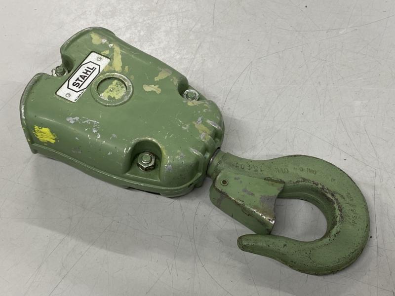 Kranhaken, Hubflasche, Unterflasche für Kettenzug, Lasthaken, 2-strängig