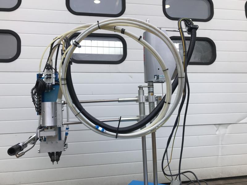 Elektro Dual-Schraubereinheit mit automatischem Vorschub pneumatik Doppelhub, an Handlinggerät