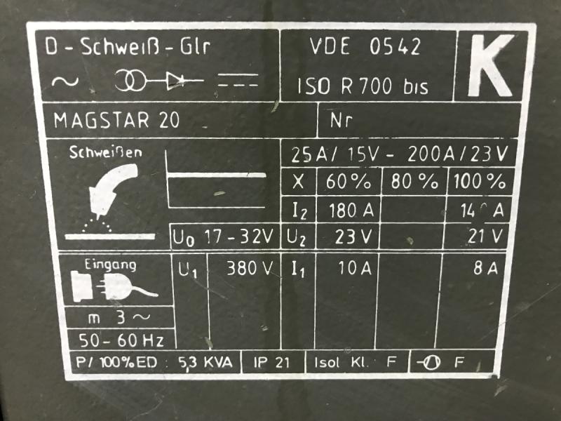 Schutzgasschweißgerät, MIG MAG Schweißmaschine