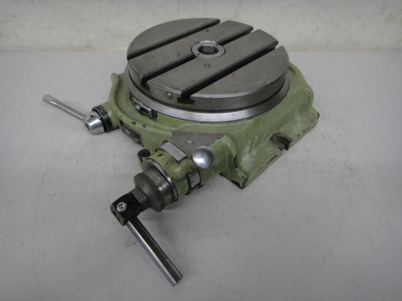 Rundtisch, Rundteiltisch mit Kurbel und Skala zum direkten und indirekten Teilen