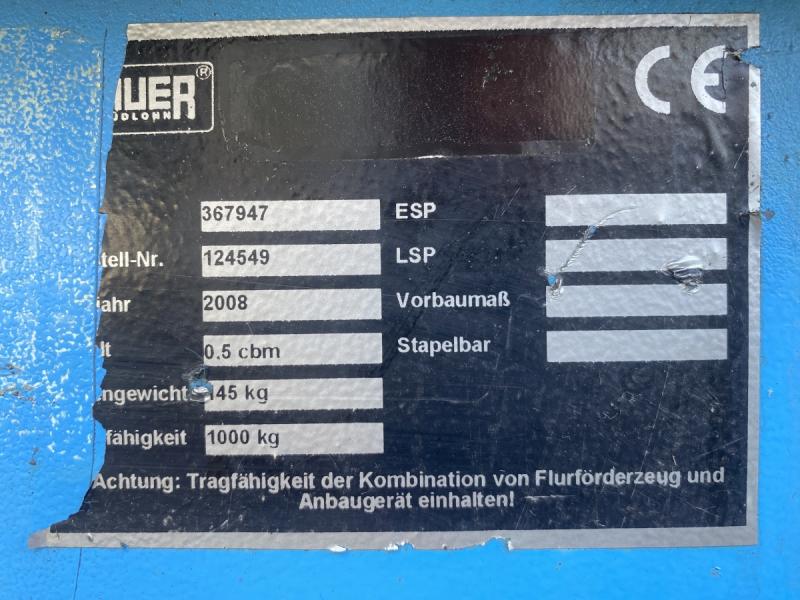 Kippbehälter für Gabelstapler Spänekübel - Schüttkübel - Klappbehälter