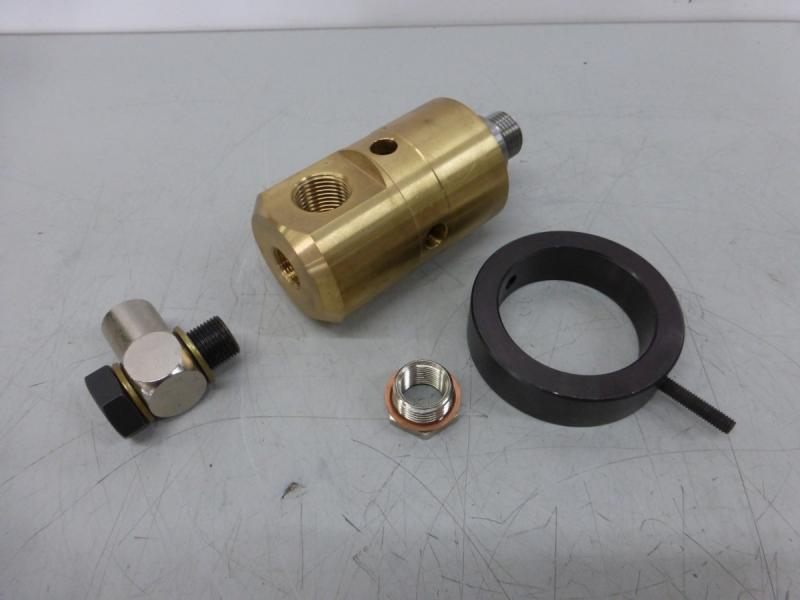 Drehdurchführung, Rotorgetragene Einkanal Rotationsdurchführung für Druckluft