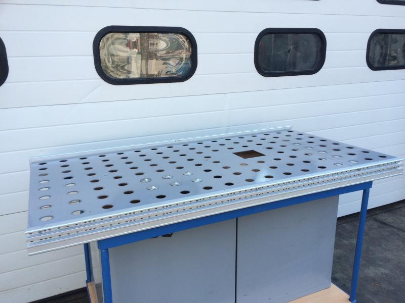 Arbeitstisch, Packtisch, Montagetisch Kugelrollentisch für Rollenbahnbreite 800 mm