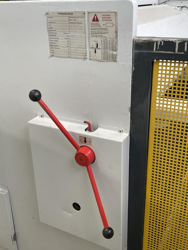 Hydr. Tafelschere, Schwingschnitt-Tafelblechschere