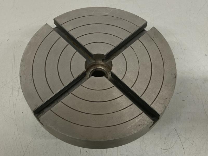 Planscheibe mit SK 40 Aufnahme, Aufspanntisch mit T-Nuten