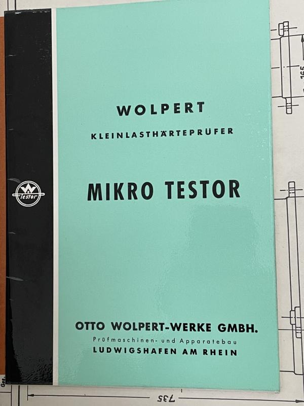 Betriebsanleitung, Bedienungsanleitung für Härteprüfer 