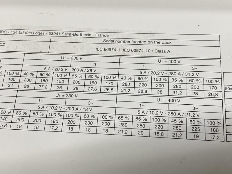 Inverter Schweißgerät zum E-Handschweißen, MMA-Schweißgerät, Inverterschweißgerät