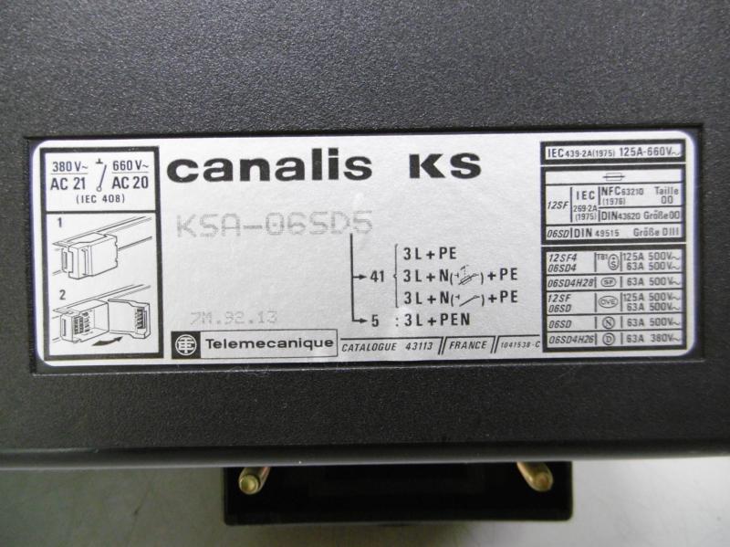 Abgangsadapter / Abgangskasten mit Sicherungen E27 Diazed für Stromschienensystem Canalis