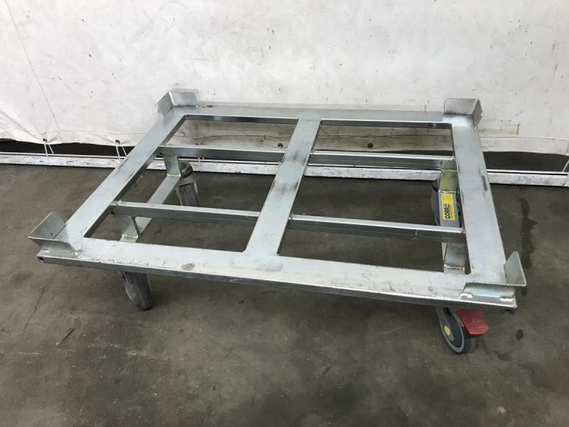 Palettenroller, Bodenroller, Rahmenwagen, Transportwagen GORR für Halbpaletten 80 x 60 cm