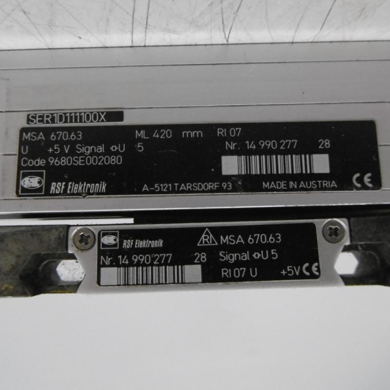 Glasmaßstab, inkrementales Längenmesssystem, Linear Scale, Maßstab mit Glaslineal für Positionsanzeige