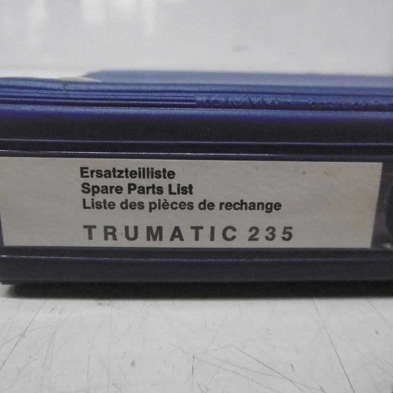 Handbuch, Handbuchsatz bestehend aus 3 Büchern: Ersatzteilliste, Schaltplan,  Fehlermeldungsbuch Bosch CC 220 für Trumpf Trumatic 235