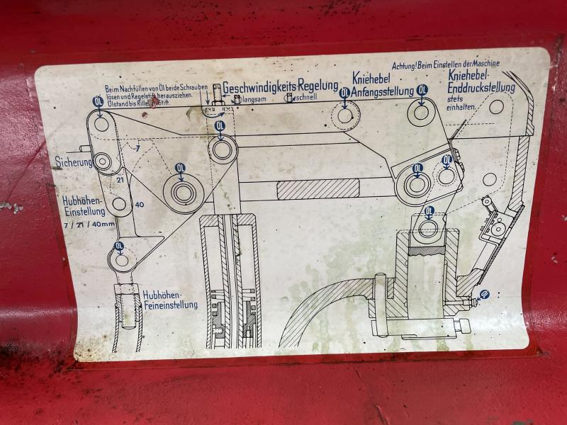 Druckluft Kniehebelpresse