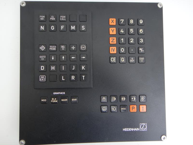 Tastatur, Bedienfeld, Bedienpult, Maschinensteuertafel für TNC 355 / 360 Typ TE 355, Schulungstastatur ohne Potis und ohne grüne Taste für Zyklus Start