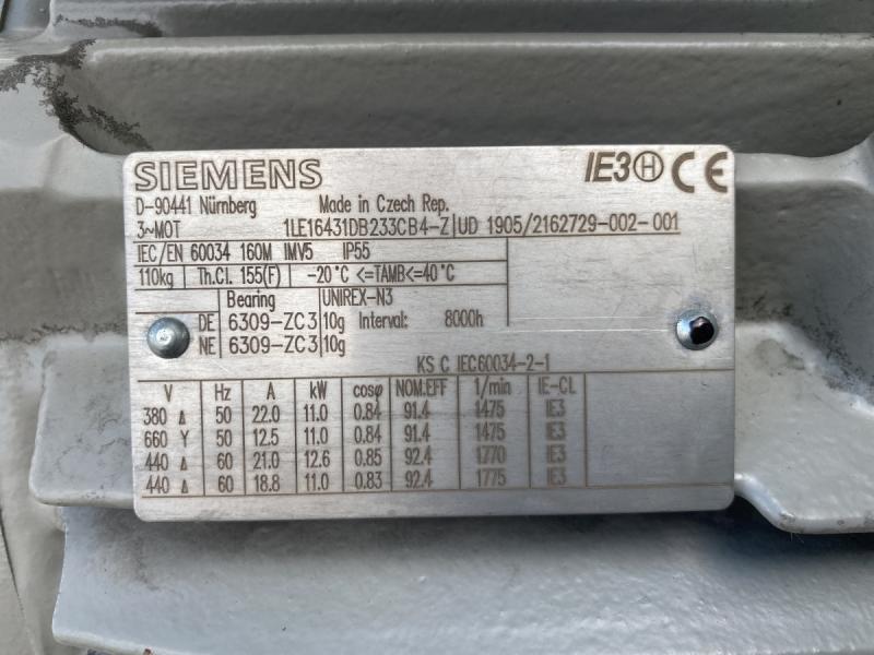 Drehstrom Elektromotor 11 kW Drehstrommotor Kraftstrommotor, E-Motor, Käfigläufer, Asynchronmotor