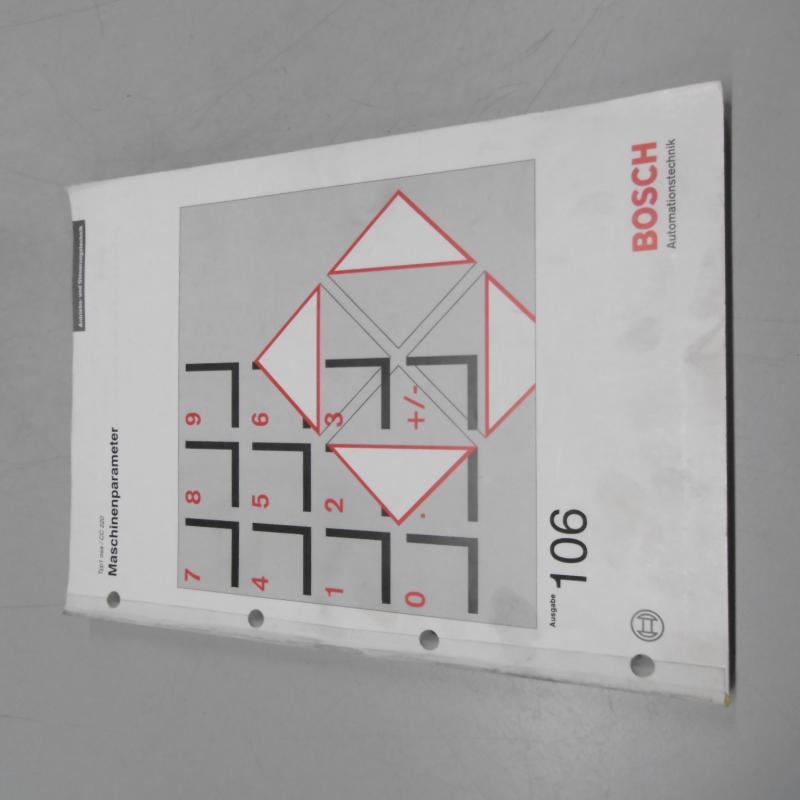 Handbuch Komplettsatz für BOSCH CC 220 Steuerung bestehend aus 8 Büchern,  Bedienungsanleitung, Parameter, Programmieranleitung, Fräszyklen, Diagnose, Fehlermeldung