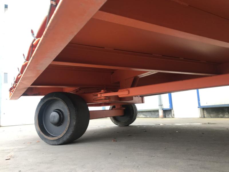 Plattform-Transportwagen, Schwerlastanhänger, Industrieanhänger mit 2-Achs Drehschemellenkung