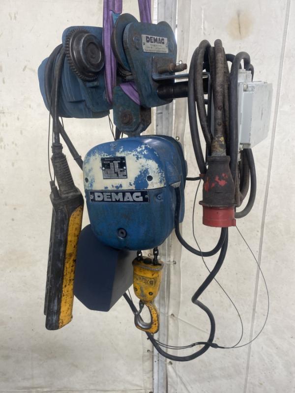 E-Kettenzug, Elektro Hubwerk, Kran 500 kg mit Katzfahrwerk