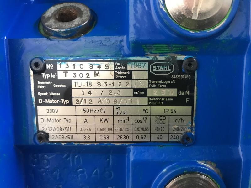 E-Kettenzug, Elektro Hubwerk, Kran