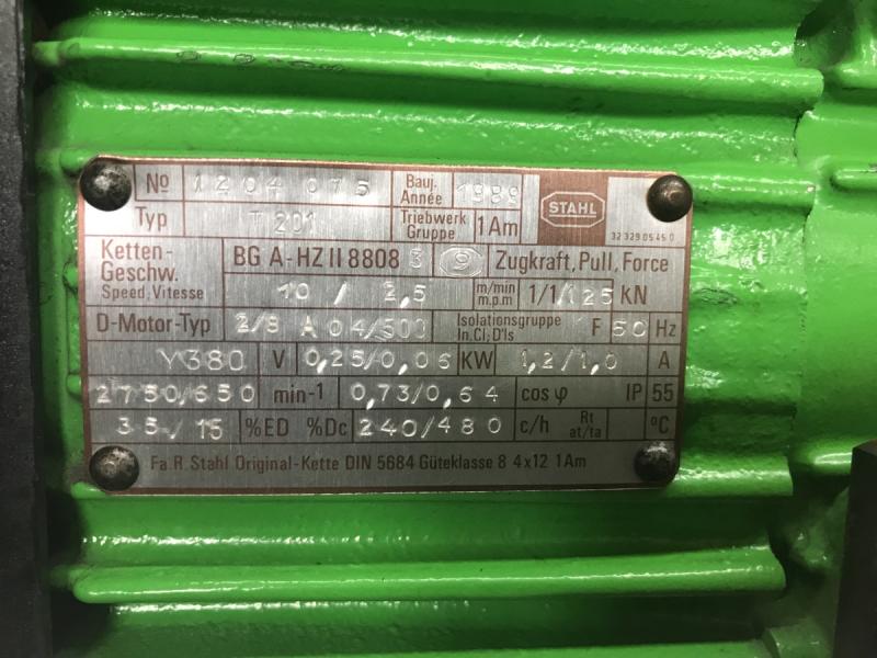 E-Kettenzug, Elektro Hubwerk, Kran