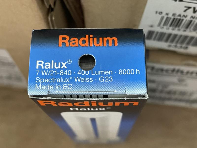 10 Stück Leuchtstoff Lampe, Birne, Glühbirne, Leuchtmittel, Leuchtstofflampe, Energiesparlampe