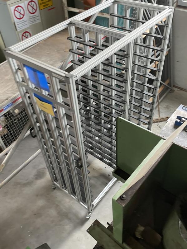 Regal aus Aluminium Systemprofil, Aluregal, Einschubregal, Aluminiumgestell