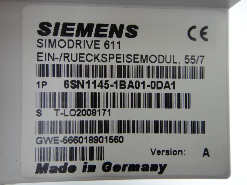 AC-Versorgungsmodul, Ein-/Rückspeisemodul Simodrive 611
