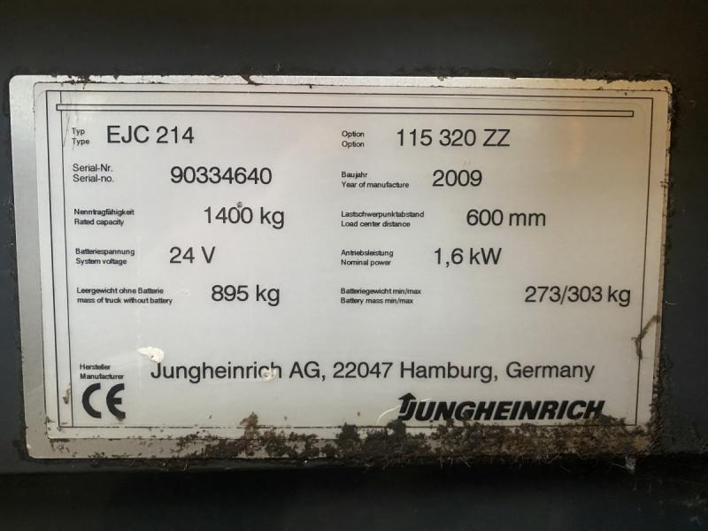 Elektro - Gehstapler, Deichselstapler, Traglast 1400 kg, Hubhöhe 3200 mm