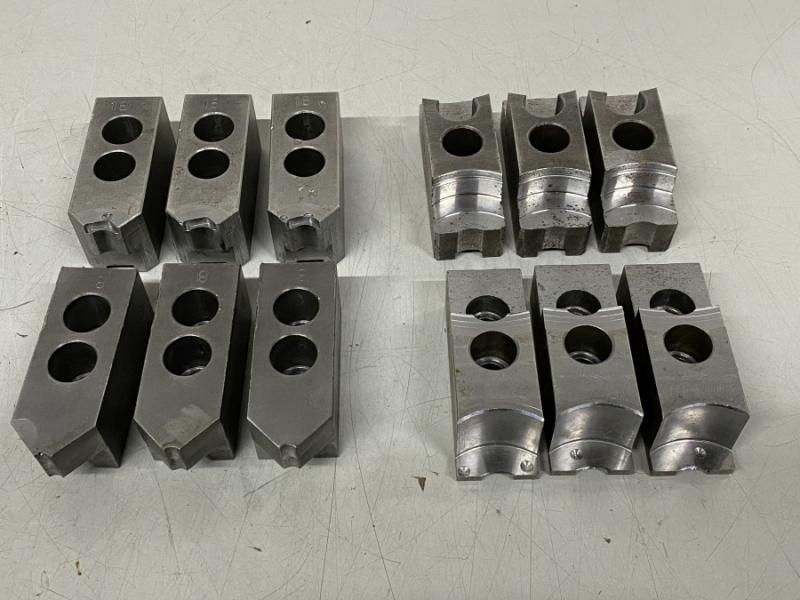 4 Satz Aufsatzbacken, Futterbacken für 3-Backen Kraftspann-Drehfutter