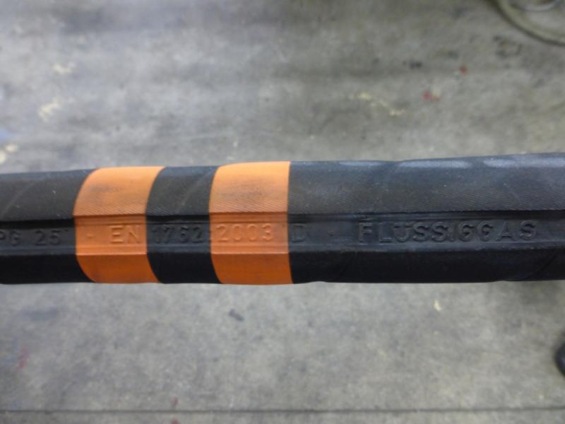 Schlauchroller mit LPG-Gasschlauch