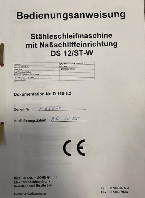 Bedienungsanleitung, und Schaltplan Stähleschleifmaschine