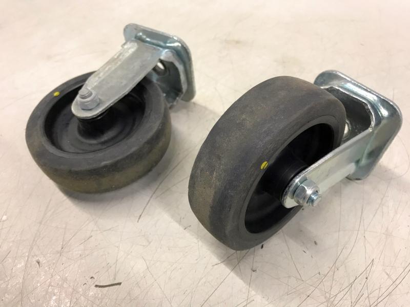 4 Stück Bockrollen für Transportroller (keine Lenkrollen)