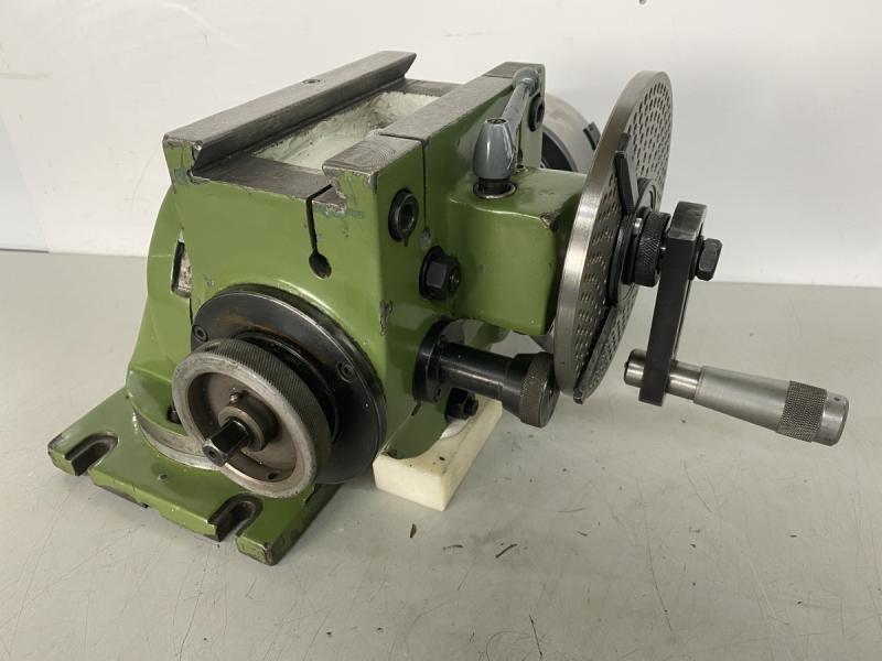 Teilapparat mit Kurbel und Lochscheibe + 3-Bachen Drehfutter Ø 125 mm