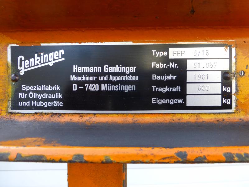 Hubtisch - Werkzeugwagen, Werkzeugheber, Werkstattheber, Traglast max. 600 kg