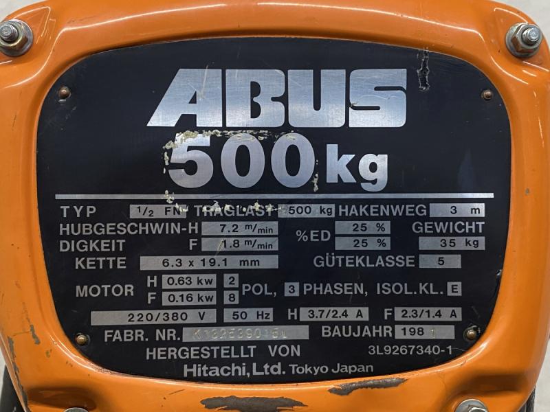 E-Kettenzug, Elektro Hubwerk, Kran