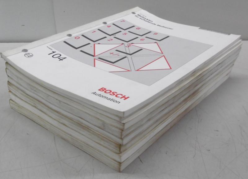 Handbuch Komplettsatz für BOSCH CC 220 Steuerung bestehend aus 8 Büchern,  Bedienungsanleitung, Parameter, Programmieranleitung, Fräszyklen, Diagnose, Fehlermeldung