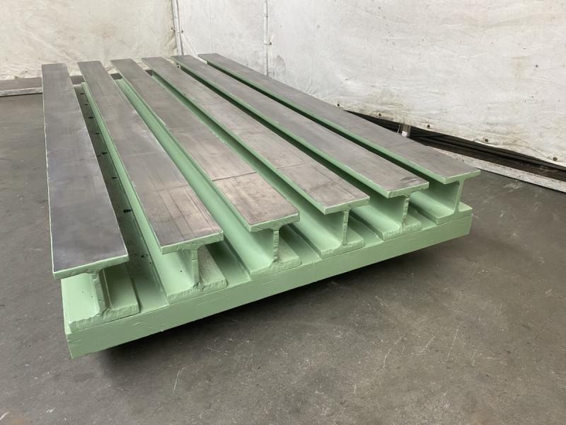 Aufspannplatte, Aufspanntisch, bearbeiteter Stahl Maschinentisch