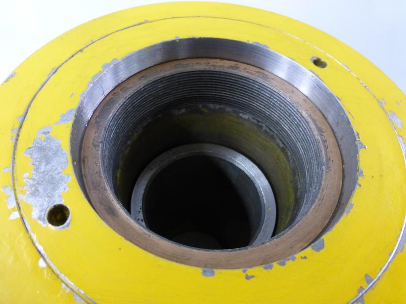 Einfachwirkender Hohlkolbenzylinder mit Federrückzug, Hydraulikstempel, Maschinenheber