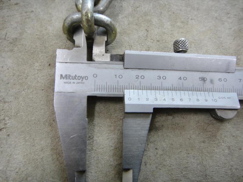 Lastkette für Kran, Anschlagkette, Gliederkette für Kettenzug DEMAG, Galvanisch verzinkte Rundstahlkette