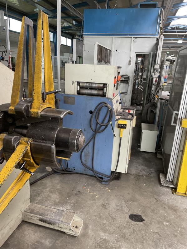 Haspel und Richtmaschine, Bandanlage für Coilverarbeitung