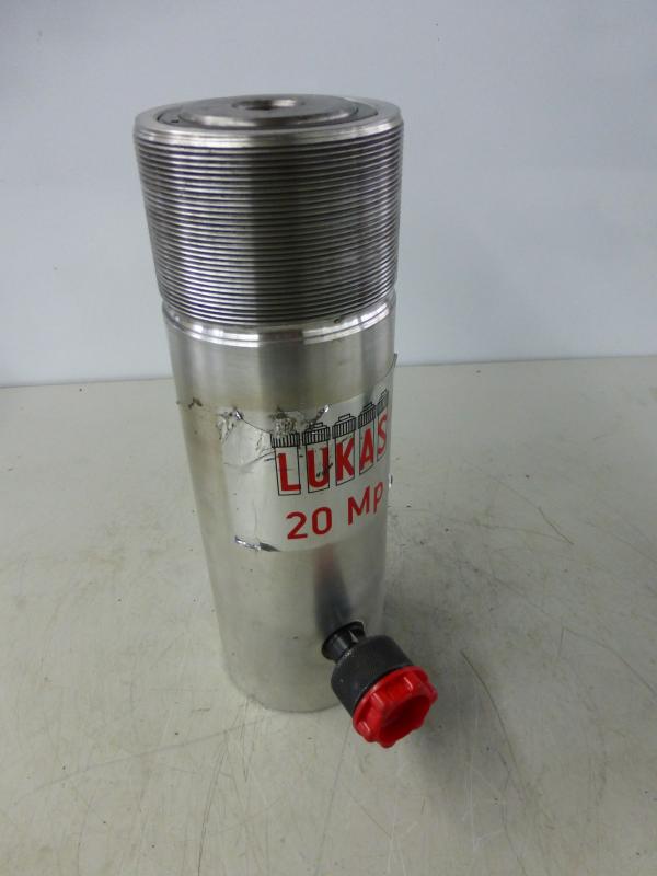 Einfachwirkender Leichtmetallzylinder mit Federrückzug, Hydraulikstempel, Hydraulikzylinder, Lukaszylinder, Maschinenheber